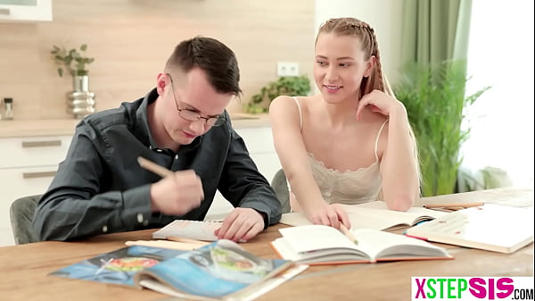 Image Russian teen stepsister Ivi Rein seduced her studying stepbrother easily