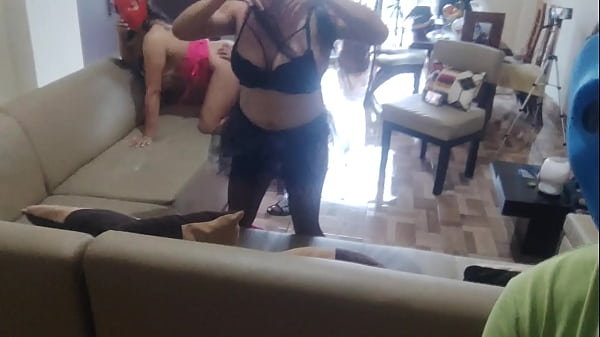 Image POV: THE ORGY IS SET UP AT HOME, OLD PERVERTS CALL THE HORNY STEPMOM AND THE BUSTY STEPDAUGHTER TO FUCK AND HAVE A GREAT TIME, REAL HOMEMADE AMATEUR SEX.