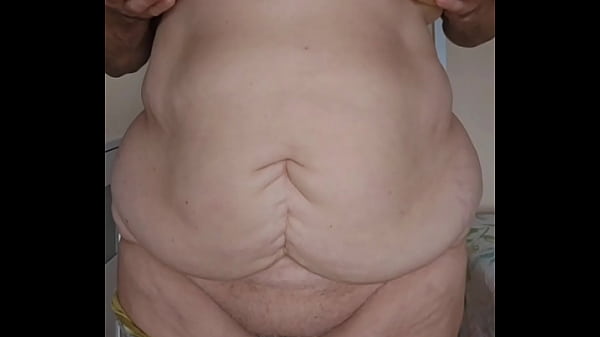 Image Me and my 60 year's old BBW Granny wife kissing and making out.