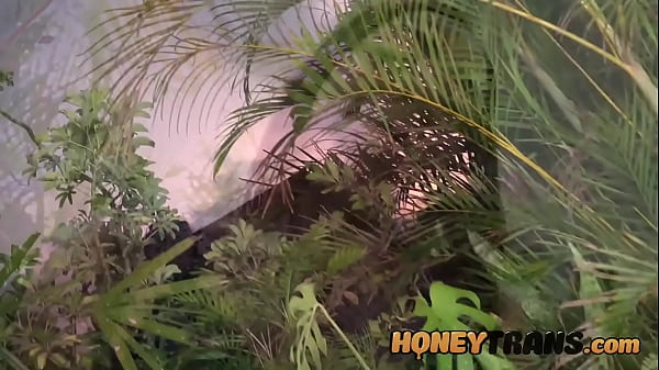 Image Skinny Trans Naty August Enjoys Masturbating Outdoors