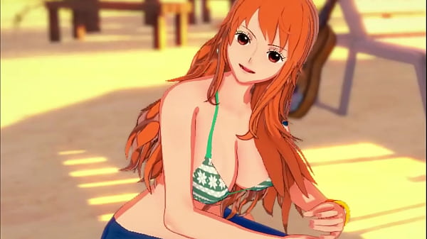 Image Nami gives you the handjob of your life on the beach JOI - One Piece