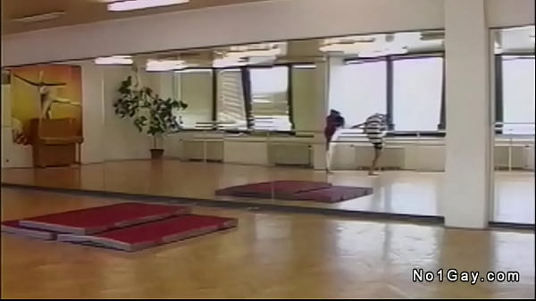 Image Two young studs suck and anal fuck in the dance studio