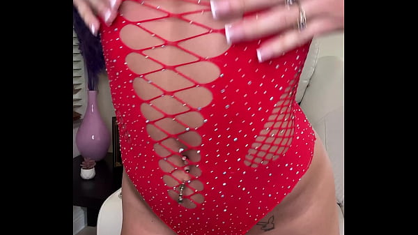 Image Luna Luxe Showing Off Her Sexy Red Lingerie And Playing With A Vibrator