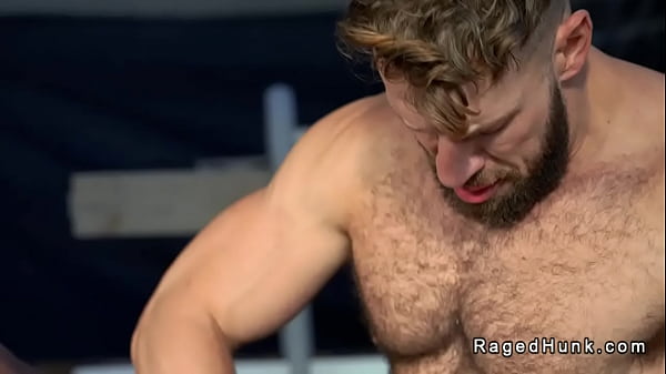 Image Three gays workers rim and anal fuck outdoors