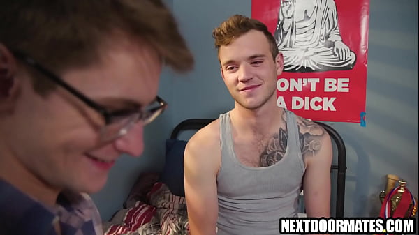 Image Cute gay students fuck bareback