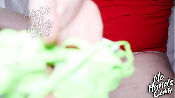 Image Handjob Masturbation Big Fat Long Horny Cock Massage Coconut Oil Cum On Green Panties Girl Fan
