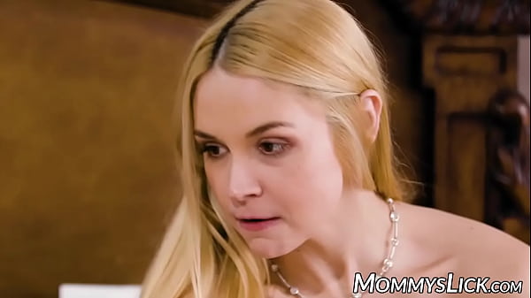 Image Voluptuous dyke tries her mommys new toy and licks her cunt