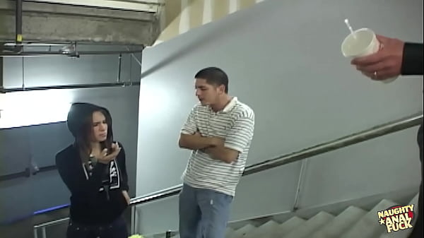 Image Girl caught by police with something gets a deep anal search and cum facial