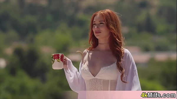 Image Beautiful redhead wife Madison Morgan wants to be pregnant again and she is doing everything she can
