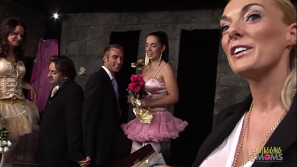 Image Stacey Saran officiated a double wedding before having group sex
