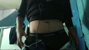 Image hot young Mexican masturbates and shows his big cock in front of the camera