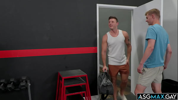 Image Horny studs Ryder Owens Kyle Fletcher and Mick Marlo at the gym having a steamy anal fuck sesh and cumming so much