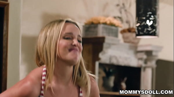 Image Stepmom Charlie Forde and her stepdaughter Sophia Burns having passionate sex in the kitchen and over the couch
