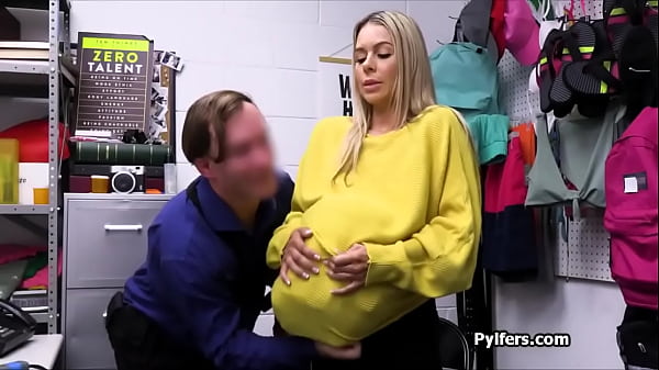 Image Blonde pays for food with blowjob