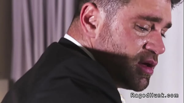 Image Total strangers anal fuck in suits in hotel room