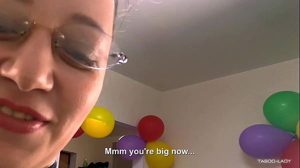 Image Sweet blowjob for stepbrother on his birthday as a gift with his stepsister's mouth