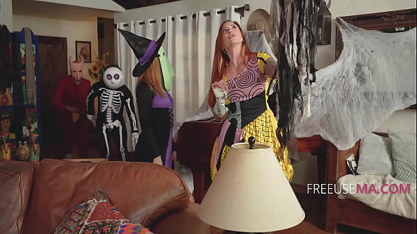 Image Mischievous Trio Fucks Stepmom On Halloween