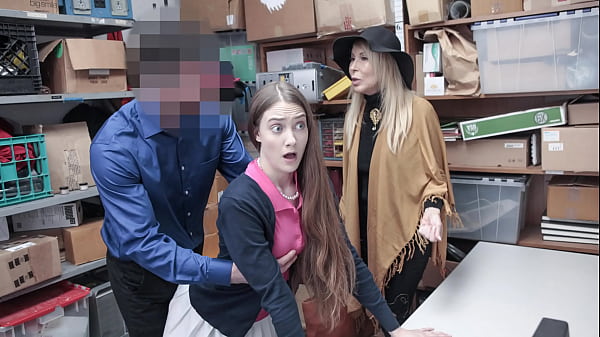 Image Teen and Her Granny Fucked by Perv Mall Officer for Stealing from Mall Premises - Fuckthief