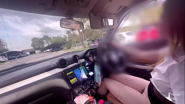 Image Thai student masturbates to show stranger outside.
