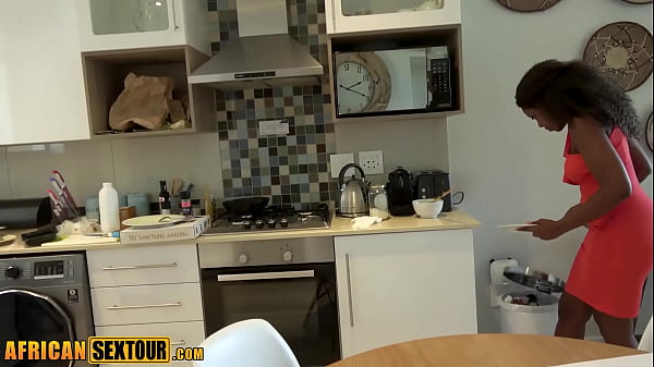 Image Big ass African babe Anastacia is terrible at cleaning but she is good in fucking