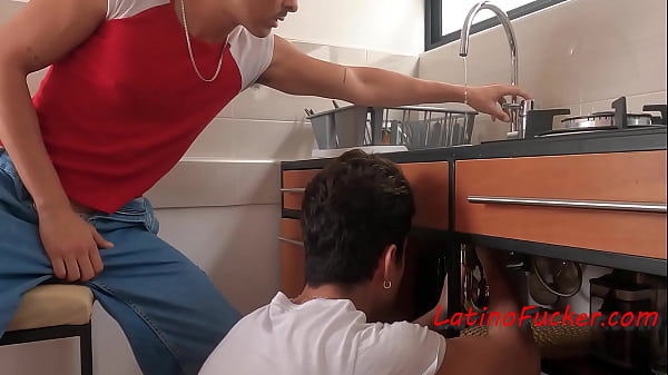 Image Latino Plumber Knows How To Clean Pipes