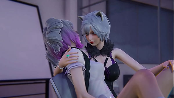 Image Futa Cat Girl & JK Girl Fuck in Office