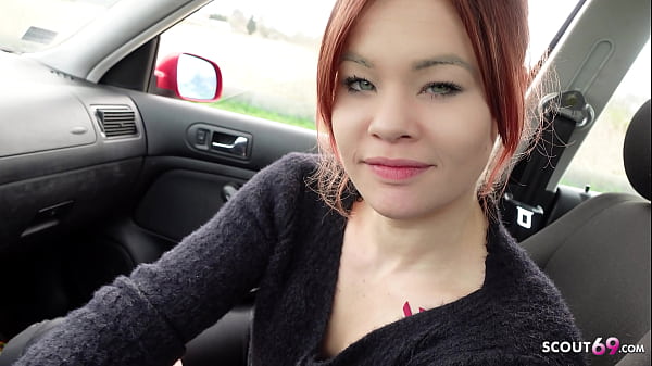 Image GERMAN SCOUT - Petite German Redhead Girl Lizzy Rose Pickup for Casting Fuck