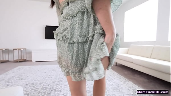 Image My stepmom was without panties in the live room, she wanted to fuck at any cost, so she teased me until my dick was hard and ready for her to give me a delicious blowjob