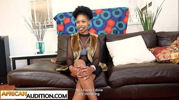 Image Curvy African first timer amateur attended a fake music video audition