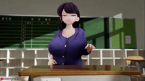 Image Komi-san breast and cock expansion