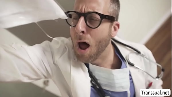 Image Aroused shemale Kasey Kei and her doctor fuck each others ass