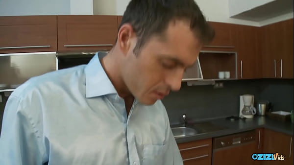 Image Housewife gets talked into fucking her husband in the kitchen
