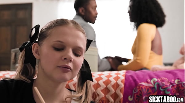Image Black stepdad fucked petite teen stepdaughter Coco Lovelock and cheated on hot black wife