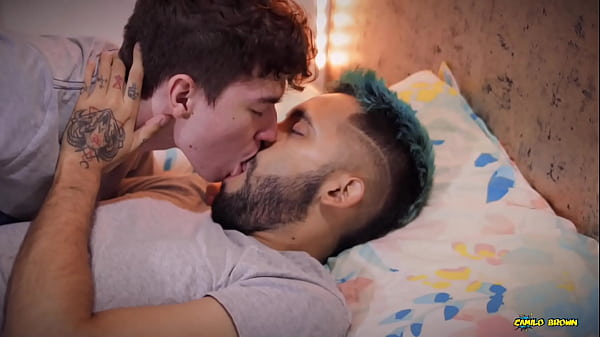 Image Facial Emmanuel Kokichi Giving Camilo Brown Intense Passionate Blowjob Til His Face Is Covered In Cum Then White Kiss at The End