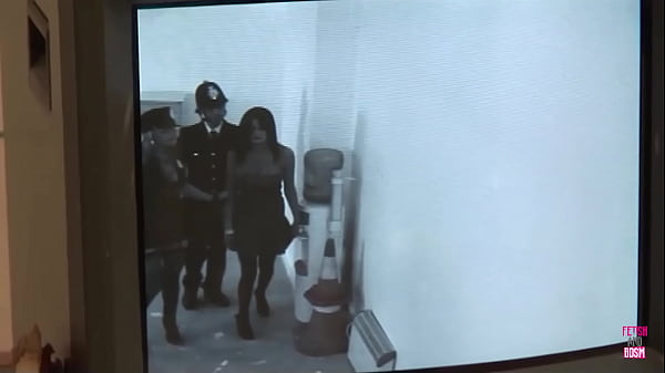 Image Two police officers teach a naughty slut a quick lesson by fucking her dripping cunt