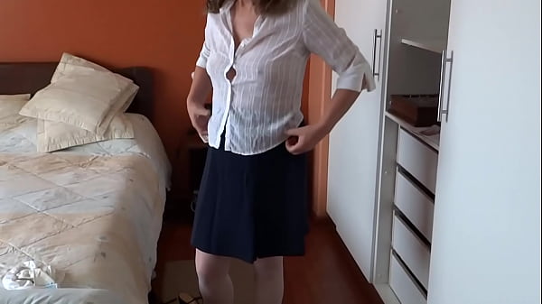 Image Stepson's friend cums in my pussy after showing me off and masturbating, he wanted anal sex