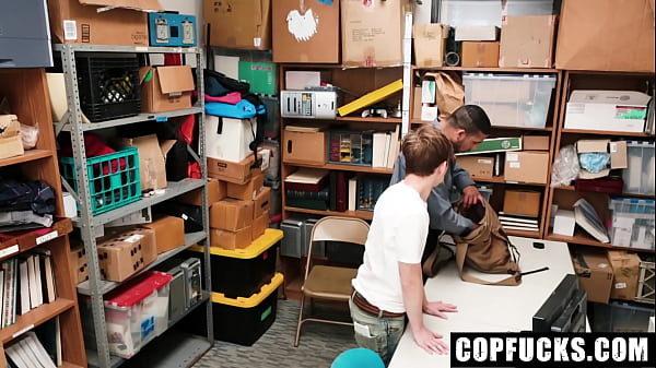 Image Tiny Shoplifting Guy Getting Fucked by Two Black Mall Officers - Copfucks