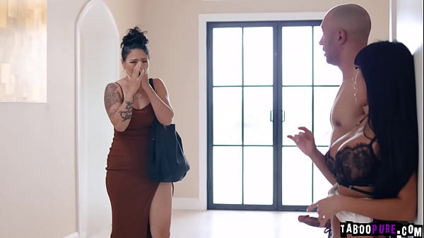 Image Couple Dana Vespoli and Oliver Davis fucking their wedding planner EMber Snow in a steamy threesome