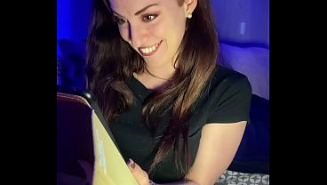 Image CAROLINA IENA &ndash_ Italian amateur camgirl real huge dick reaction joi   dildo play