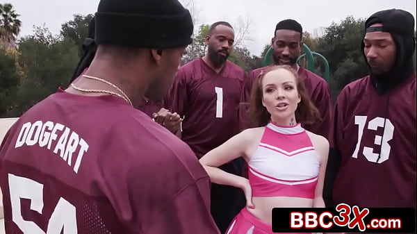 Image Slutty Cheerleader Takes On Seven Handsome BBC Studs