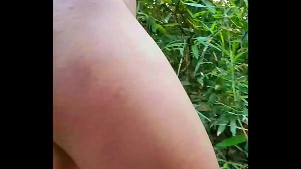 Image Myanmar gay naked outdoor forest walking with anal plug