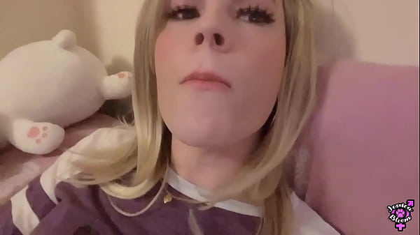 Image Big trans dick play edging and self cum eating - Jessica Bloom