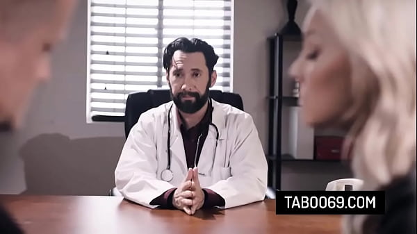 Image Blonde wife Kenzie Taylor getting fucked by her doctor while her husband watch