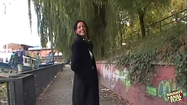 Image Brunette meets casting agent outdoors she gets fingered and gives a sloppy blowjob