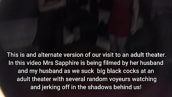 Image Public Blowjob Hotwives Helena Price, Christina Saphire, and Tiffany Nacke Sucking Cock At Adult Theater Part 1 of 2