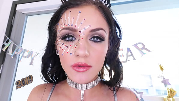 Image ROSALYN SPHINX Cute Petite Blue Eyes Girl New Years Big Dick POV Blowjob and Cum Load Swallow Big Cock POV Blowjob and Huge Load Cum Swallow - NO HANDS BLOWJOB!