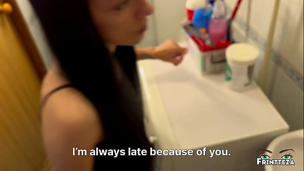 Image DeepThroath fucking of slobbering StepMom in the shower with ThroatPie