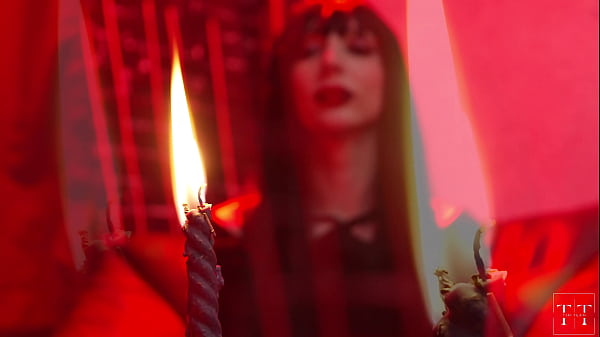 Image A witch was reading cards and summoned a cunnilingus demon