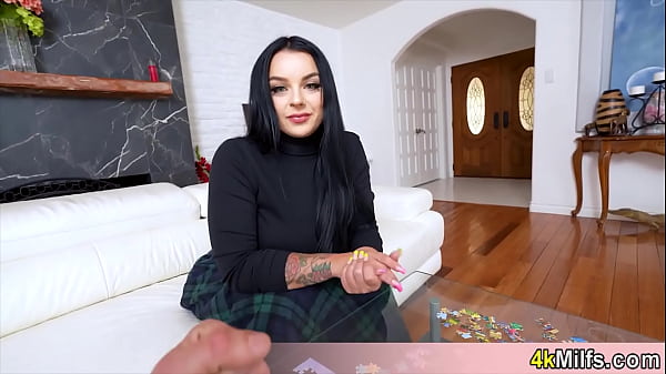 Image My busty stepmom struggling with a puzzle so I will help her figure it out With my special way