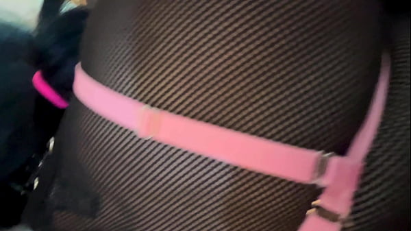 Image Trans Woman in Chastity, Bondage and Leash Fucked POV